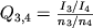 $Q_{3,4}=\frac{I_{3}/I_{4}}{n_{3}/n_{4}}$